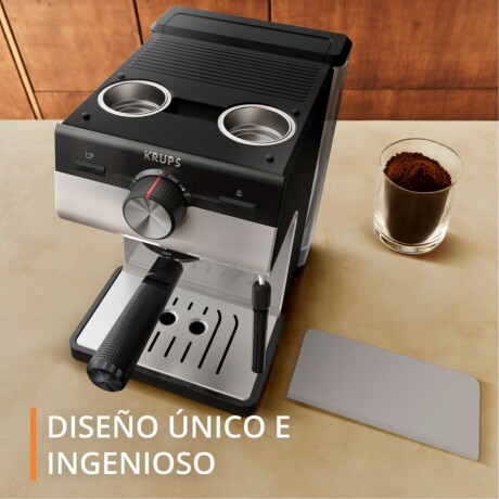Cafetera Espresso Krups Authentic | Con espumador | Color gris Cafetera Espresso Krups Authentic | Con espumador | Color gris