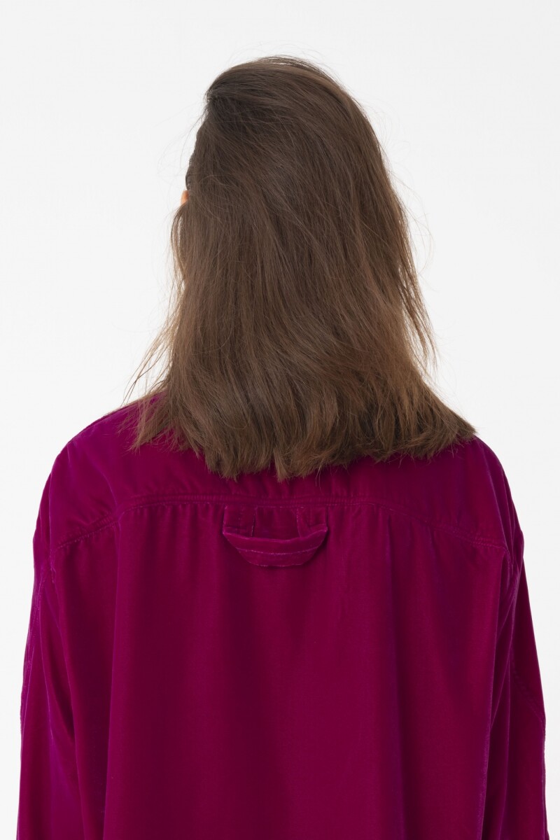 CAMISA CON BOLSILLOS DELANTERO Violeta