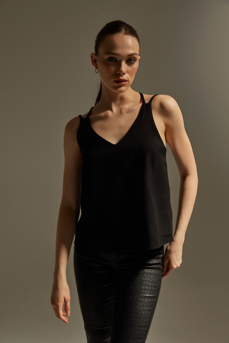 Musculosa Azura Negro