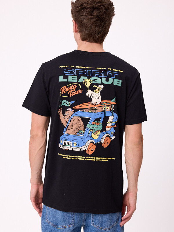 T-SHIRT YEOVAL RUSTY Negro