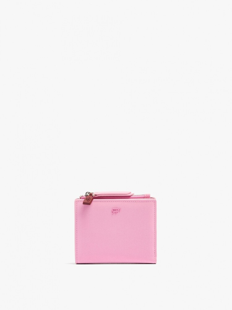 Cartera Con Textura Suave rosa