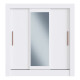 Placard Ropero 3 Puertas Corredizas Dormitorio Con Espejo Blanco