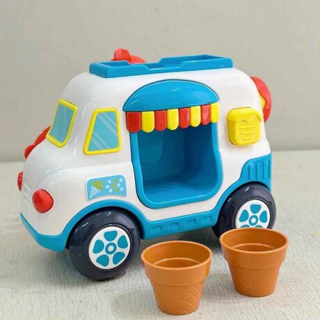 Juego de Baño Bebé con Agua Interactivo Camión de Helados Celeste