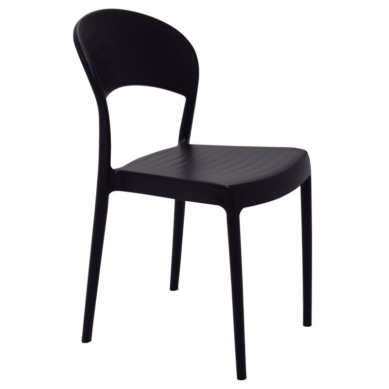 Silla Sissi Respaldo Cerrado en polipropileno - color Negro - 92046/409 - Tramontina Silla Sissi Respaldo Cerrado en polipropileno - color Negro - 92046/409 - Tramontina