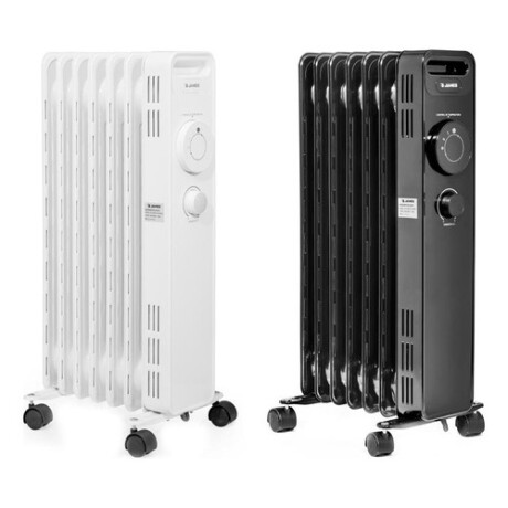 Estufa a Radiador De Aceite James 1500W 7 Elementos Blanco