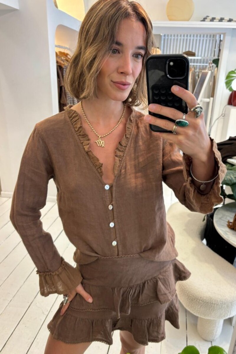 Blusa Kenia Chocolate