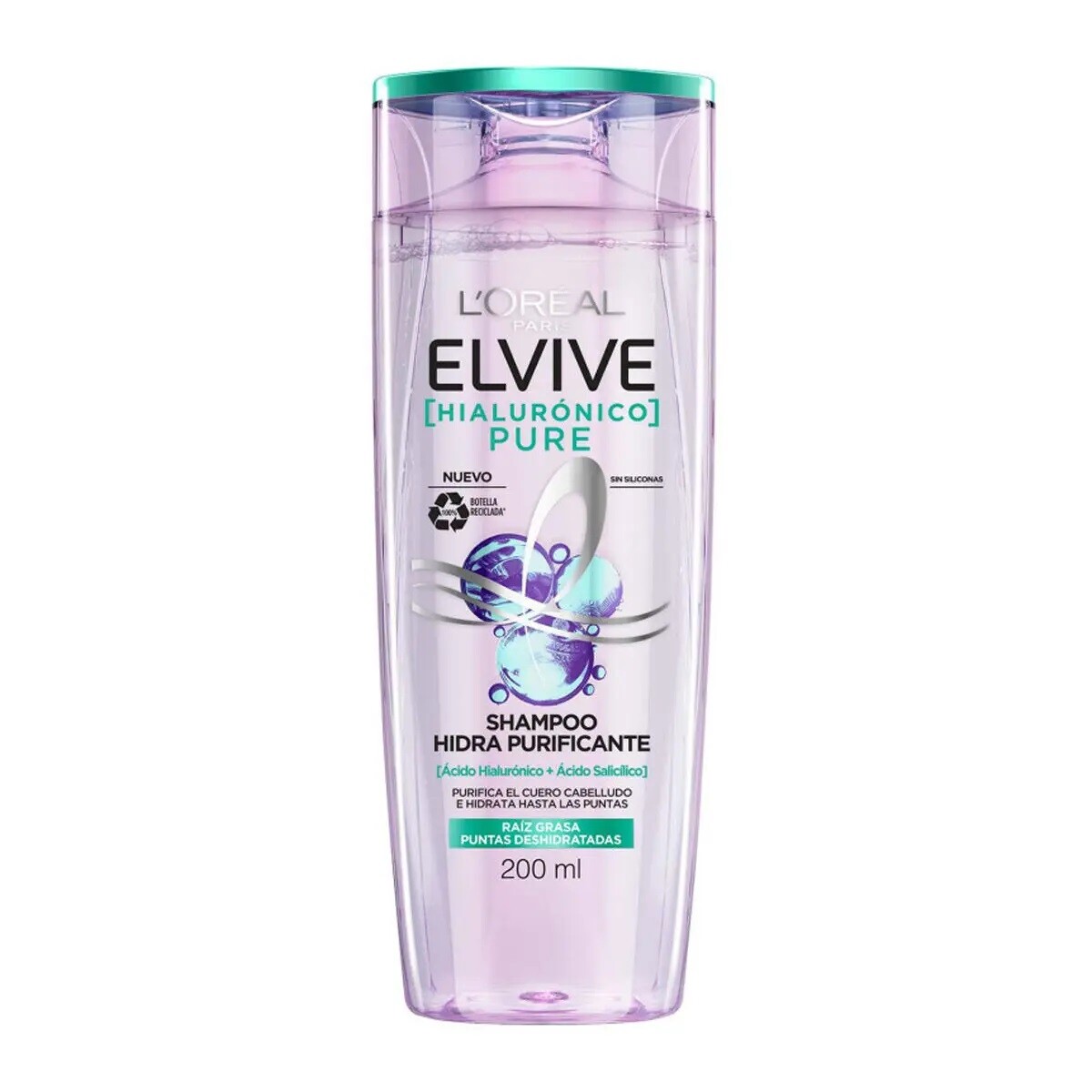 Shampoo Elvive Hialurónico Pure 200 Ml. 