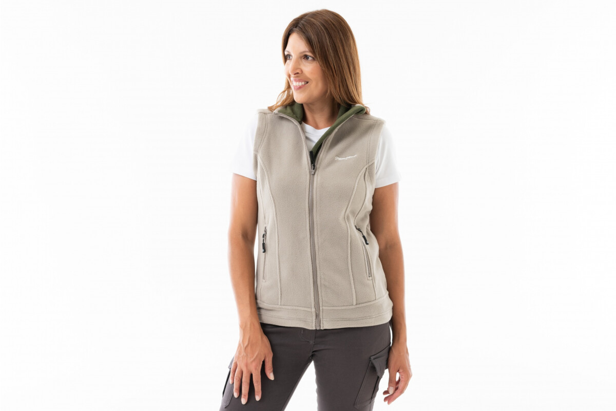 CHALECO POLAR MONTTES MUJER Beige