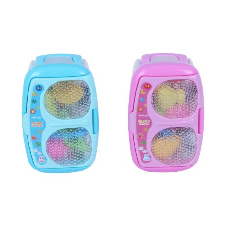 Plasticina 24 colores heladera rosa