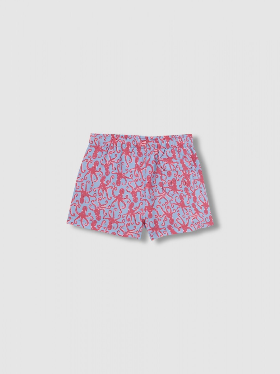 Bañador Estampado Pulpos Gris