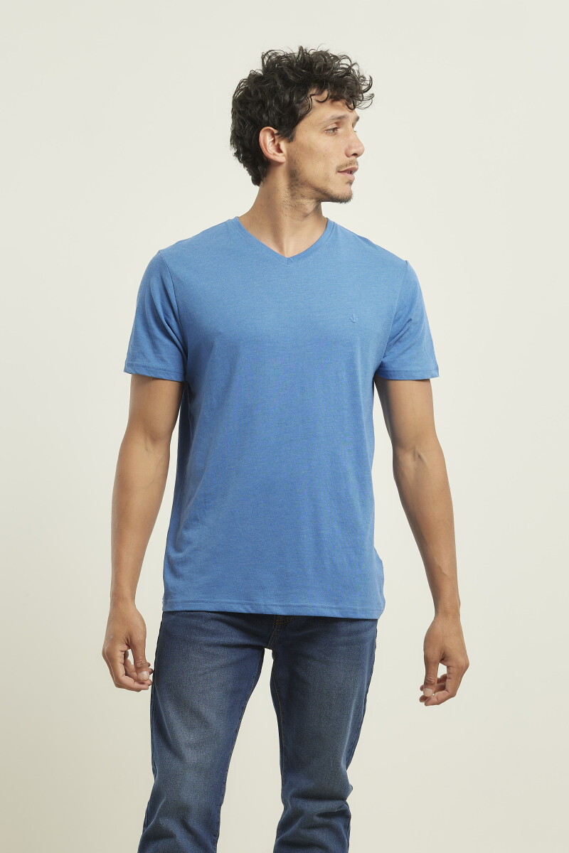 T-SHIRT NAVIGATOR - Azul Piedra Melange 