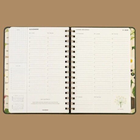 AGENDA MONOBLOCK COMPAÑÍA BOTANICA A5 SEMANAL ANILLADA 2026 - HERBARIO AGENDA MONOBLOCK COMPAÑÍA BOTANICA A5 SEMANAL ANILLADA 2026 - HERBARIO