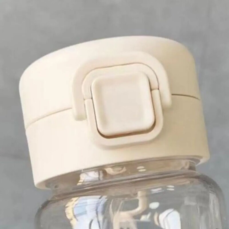 Botella De Agua Con Pajita Sorbito Silicona Con Tranca 500ml Verde
