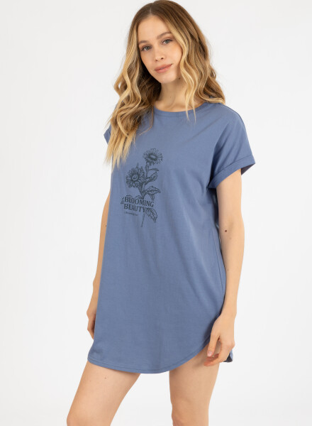 GREY DAISIES DRESS AZUL