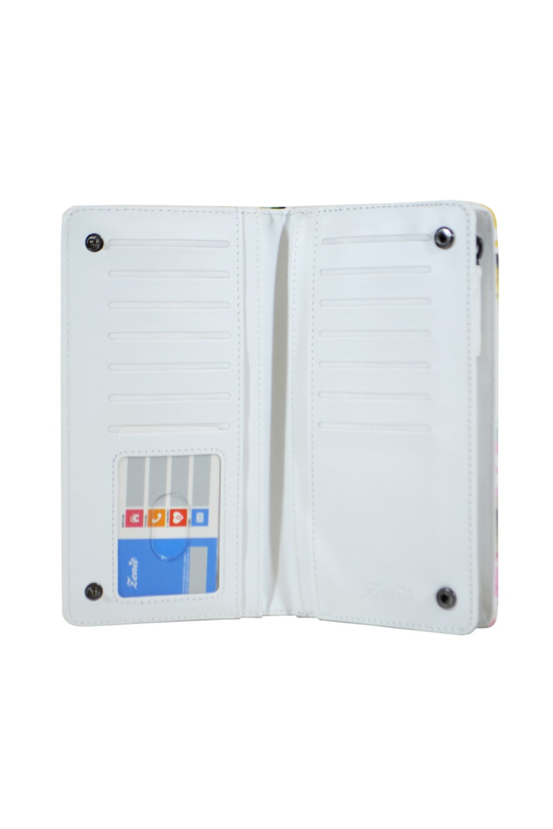 BILLETERA ZNT DAMA FLOREADA AZUL BILLETERA ZNT DAMA FLOREADA AZUL