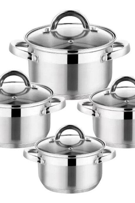 Batería De Cocina Sonifer 8 Piezas Acero Inox Inducción Batería De Cocina Sonifer 8 Piezas Acero Inox Inducción