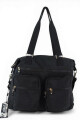 Bolso grande con bolsillos Negro