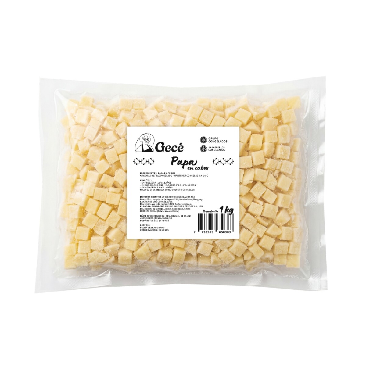 Papa en Cubos Gecé - 1 kg 