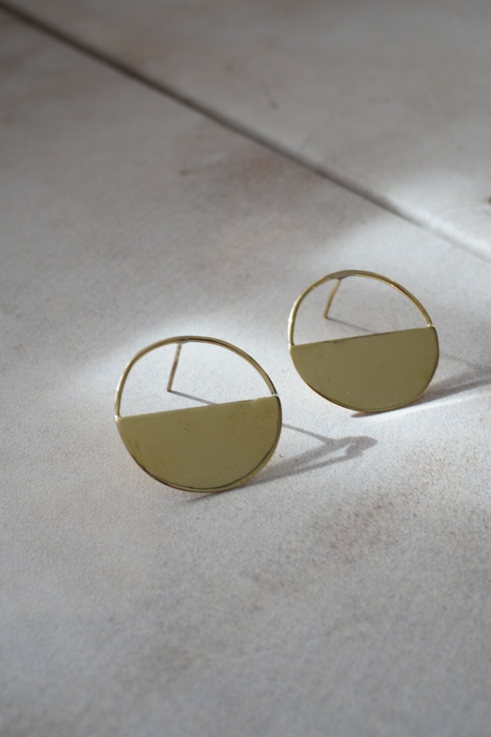 Medio Círculo Earrings Mini Bronce