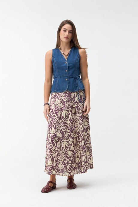 Chaleco Denim Julie Azul