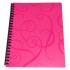 CARPETA TAMAÑO A4 CON 20 FUNDAS Y RULO COLOR ROSADO
