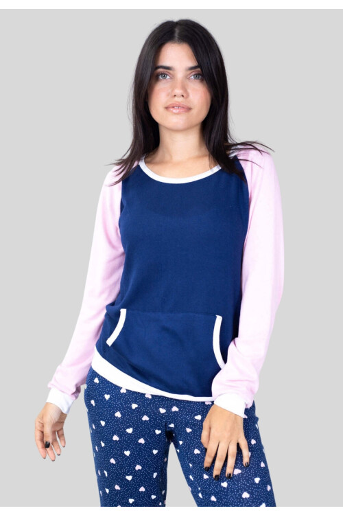 PIYAMA COMBINADO AZUL