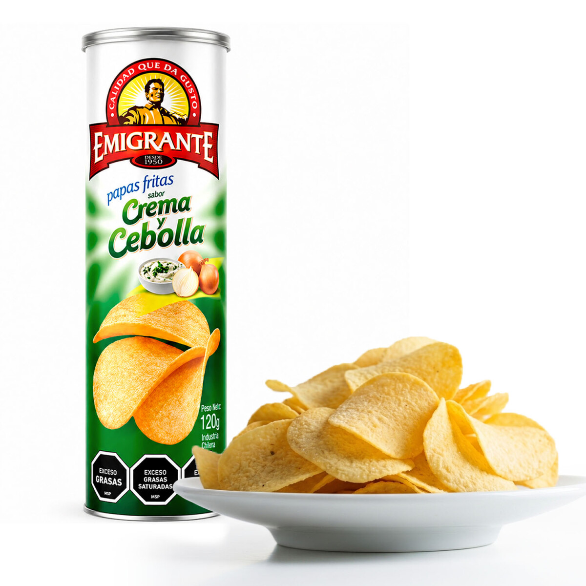 Papas Chips Sabor Crema y Cebolla 120g Emigrante 