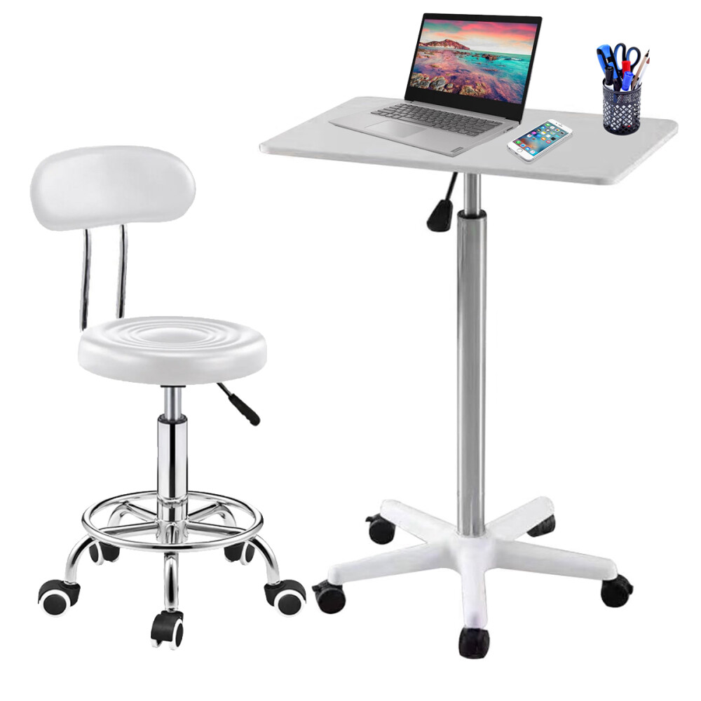 Mesa Portatil Elevable Blanco