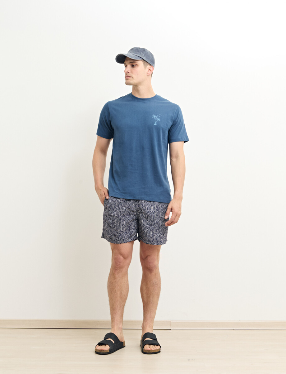 SHORT HARRY - Azul Osc/bla 