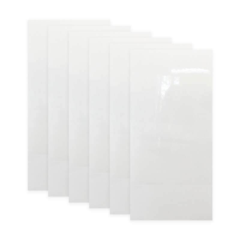 Set x6 placas autoadhesivas 30cm x 60cm x 2.2mm BLANCO