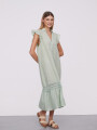 Vestido Yannis Verde Oliva Claro