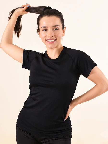REMERA FITNESS ATLANTA NEGRO