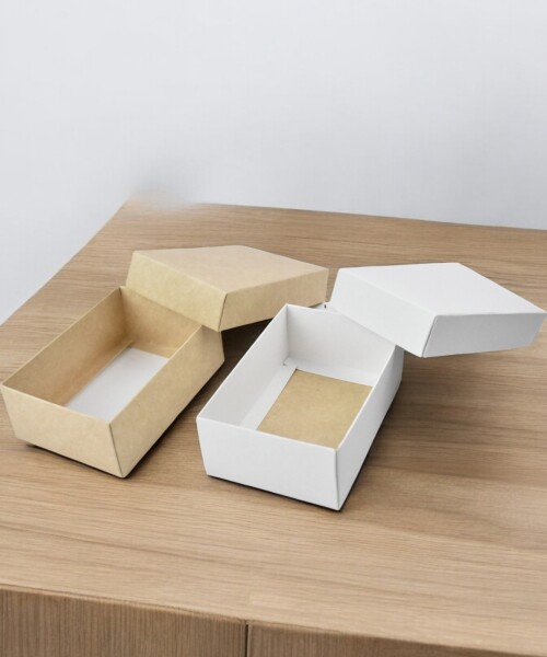 Caja Rectangular 8x12x4,5 cm REVERSIBLE BLANCO MADERA
