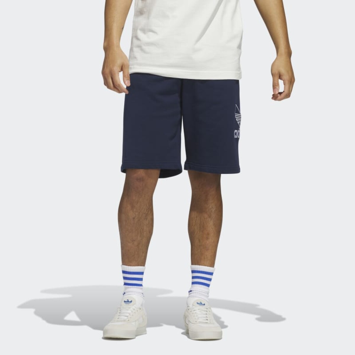 Short Adidas Adicolor Outline Trifolio - Azul 
