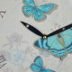 Reloj de pared mdf D28,8x3,5 cm MARIPOSAS