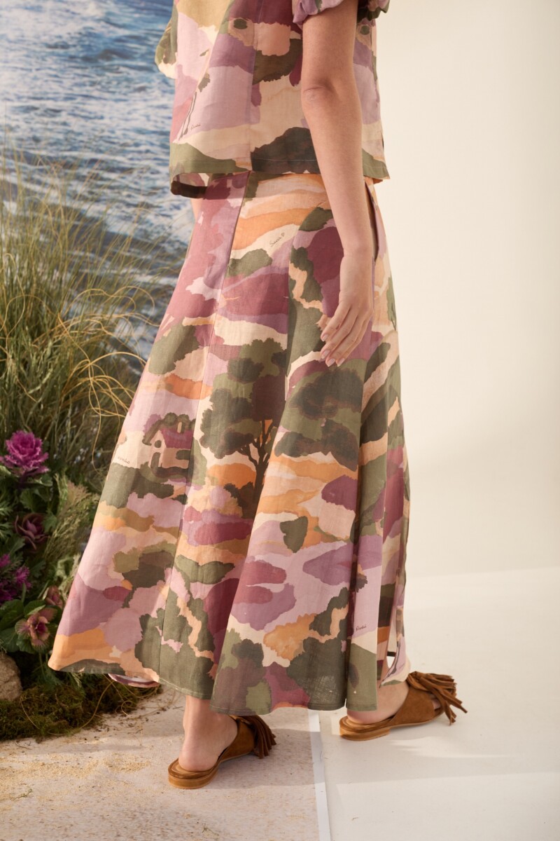 FALDA HORIZONTE PRINT Tierra