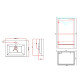 MOBILIARIO BAÑO BACHA Y MUEBLE MDF LAQUEADO GRIS MATE GAMAS DE GRIS