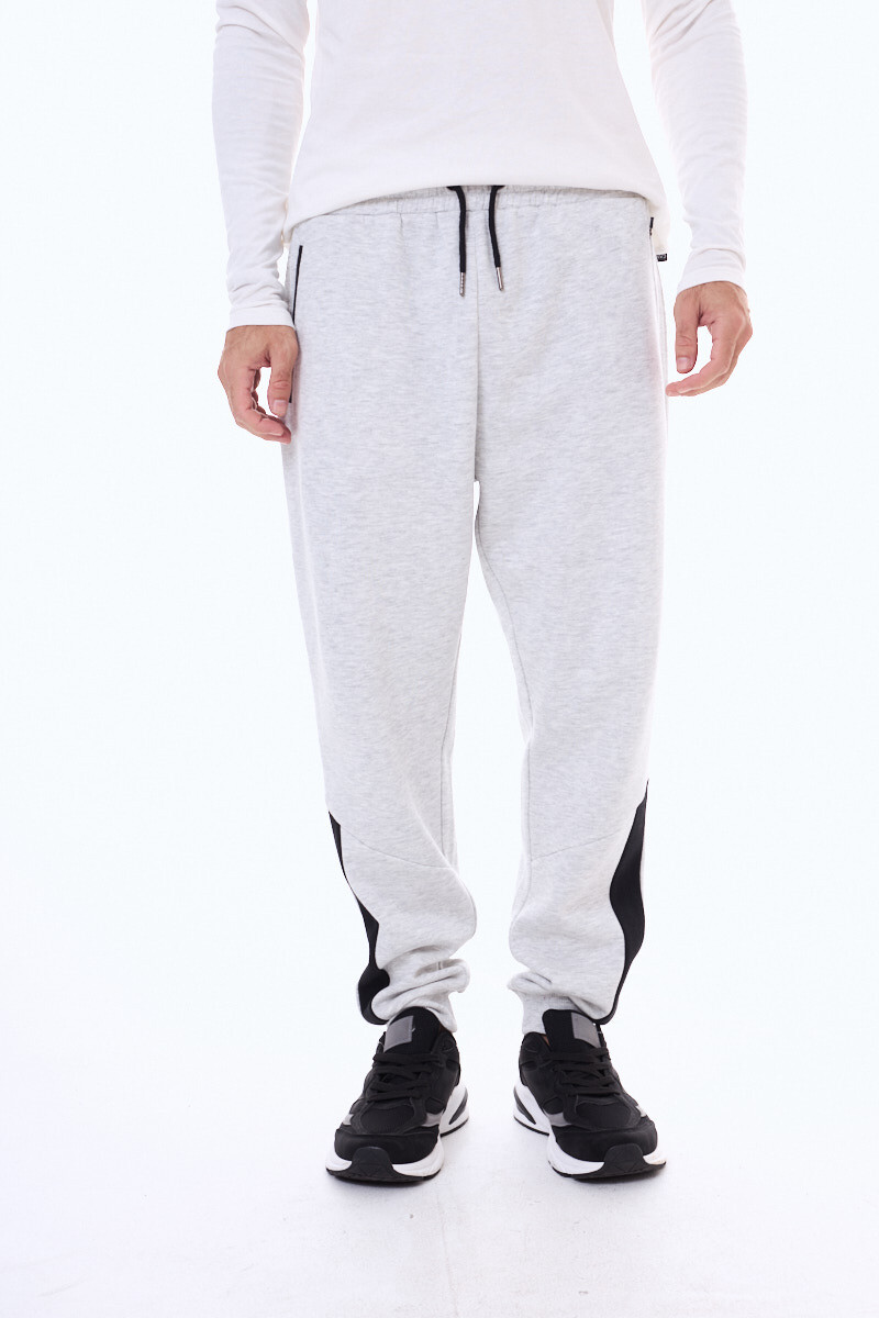 Pantalon de felpa Palmira - Gris 