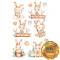 Lámina Pascua Conejitos Tiernos