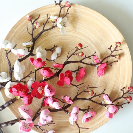 Rama De Cerezo En Flor Fucsia