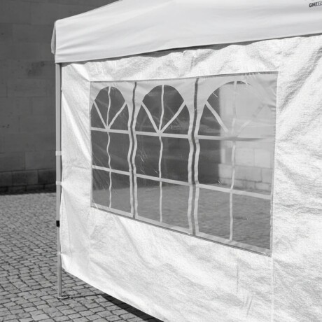2 Paredes para Gazebo con Ventana Arye Blanco