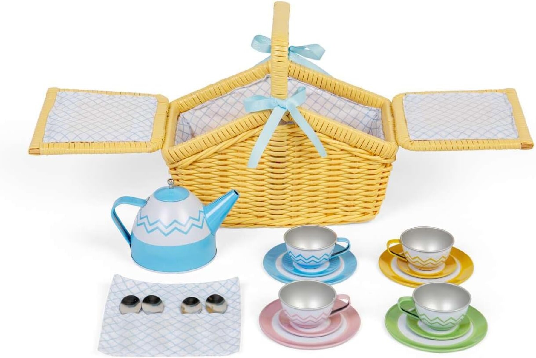 Juego Tazas de Té Canasta mimbre - natural 