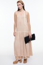 VESTIDO HALTER Beige