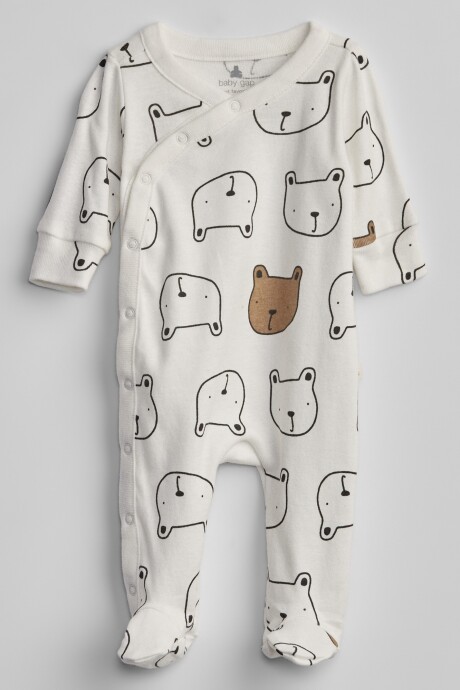 Pijama Osos Bebé New Off White