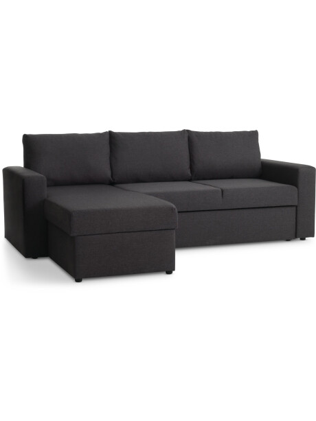 Sofá cama MARSLEV chaise longue gris osc Sofá cama MARSLEV chaise longue gris osc