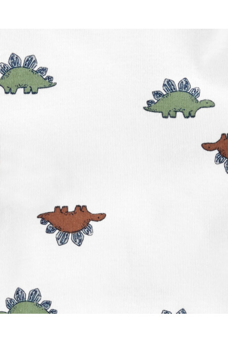 Set tres piezas de algodón, pantalón y dos bodies diseño dinosaurios Sin color