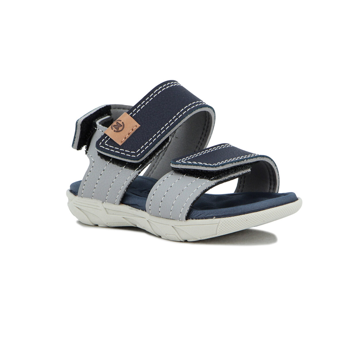 Molekinho Sandalia Casual C/velcro - Marino-gris 