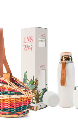 KIT MATERO LAOS BLANCO C/MULTICOLOR