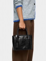 Bolso Tote Con Tachuelas negro