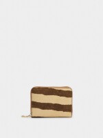 Cartera De Piel Con Pelo multicolor